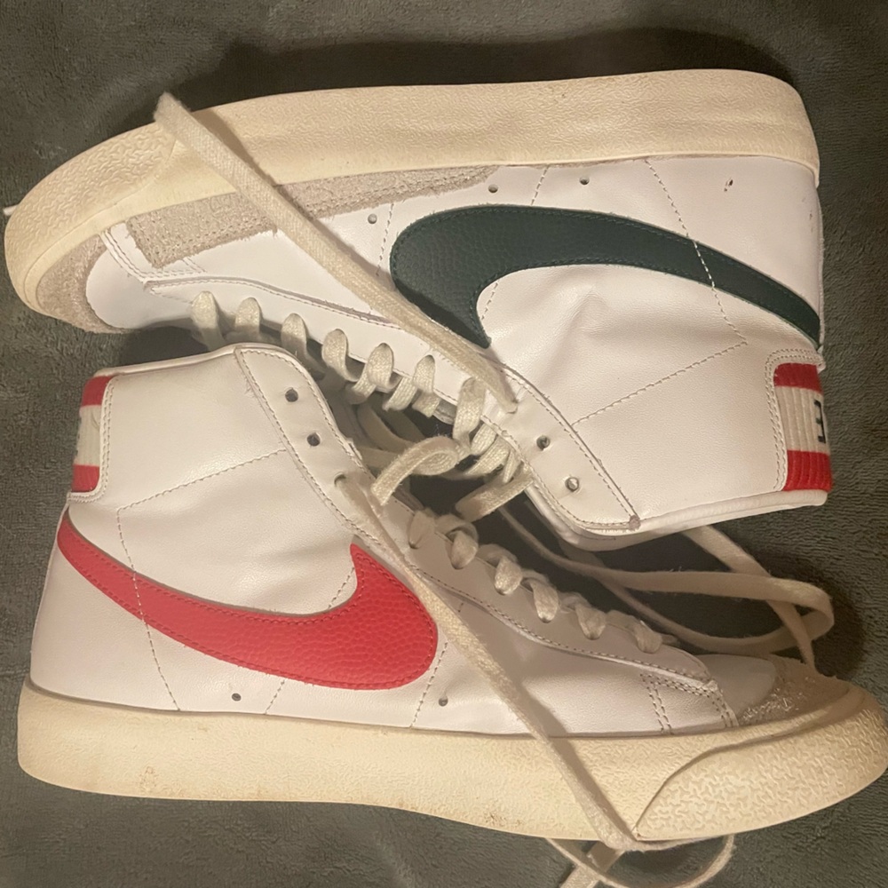 Nike White High-tops Blazers